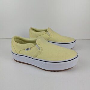 Vans Slip-On Asher Platform Shoes Womens Size 10 10 Chunky Low-Top Sneakers